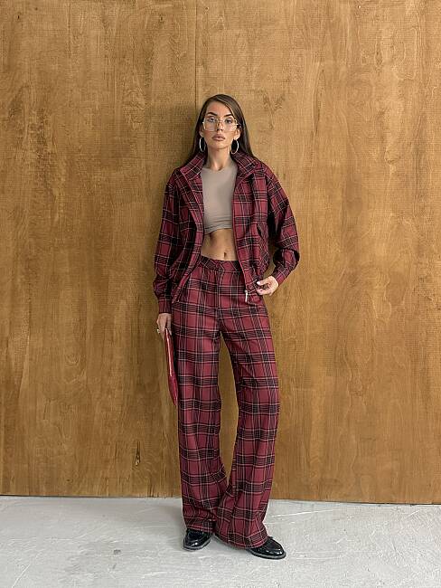 DISYRIC Kareli Takım 2460 - Bordo - 1