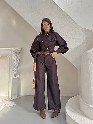 NATALIA Takım 3182 - Bordo - MAXMOOR