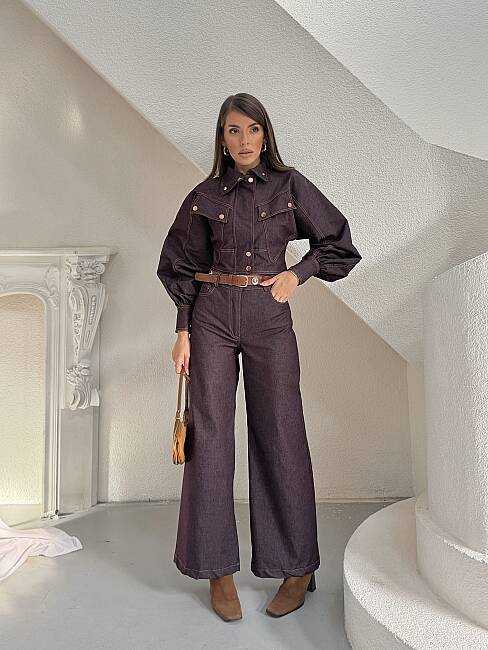 NATALIA Takım 3182 - Bordo - 1