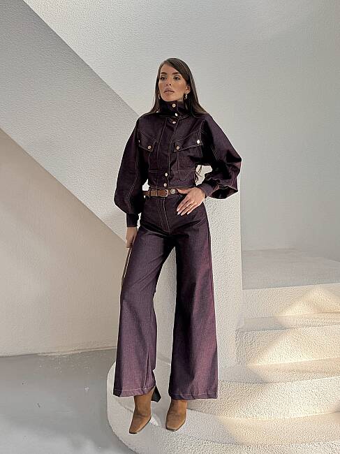 NATALIA Takım 3182 - Bordo - 7