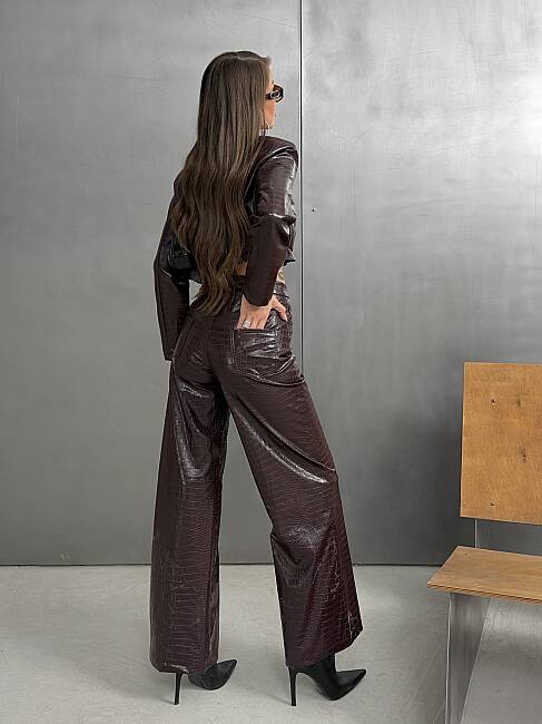 REGINA Deri Takım 3202 - Bordo - 7