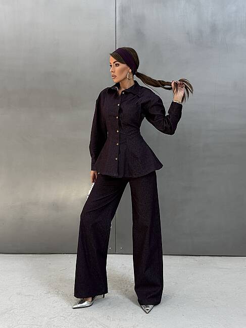 SOHO Denim Takım 2455 - Mürdüm - 3