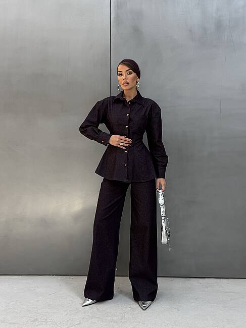 SOHO Denim Takım 2455 - Mürdüm - 1