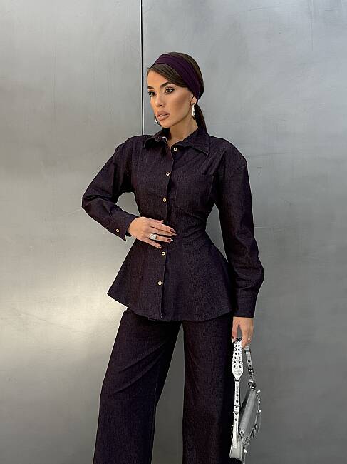 SOHO Denim Takım 2455 - Mürdüm - 4